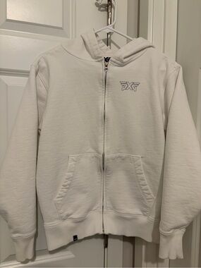 PXG Kids White Full-Zip Hooded Jacket